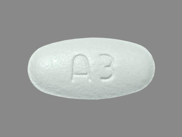 Pill A3 White Oval is Atorvastatin Calcium