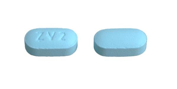 Pill ZV2 Blue Capsule/Oblong is Varenicline Tartrate