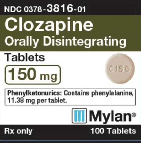 Pill C150 Peach Round is Clozapine (Orally Disintegrating)