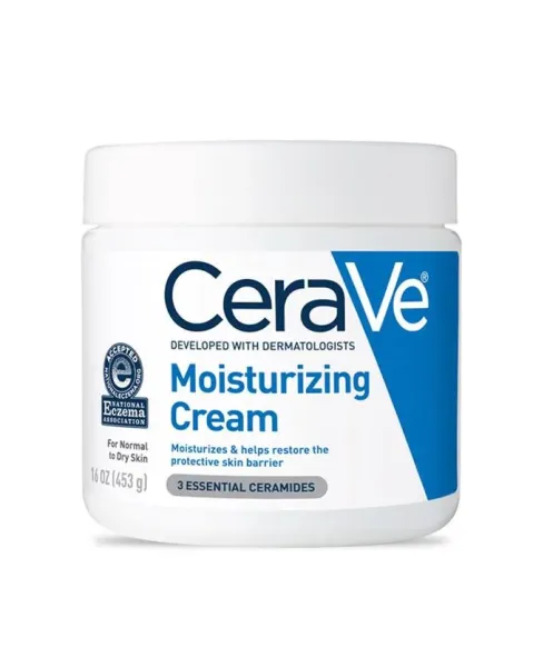 Cerave moisturizing cream contains ceramides, dimethicone, hyaluronic acid and petrolatum medicine