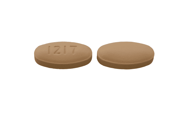 Pill 1217 Beige Oval is Darunavir