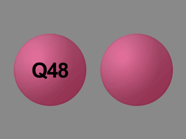 Pill Q48 Pink Round is Austedo XR