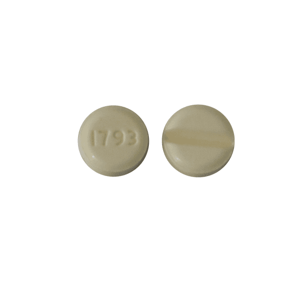 Pill 1793 Yellow Round is Dexamethasone