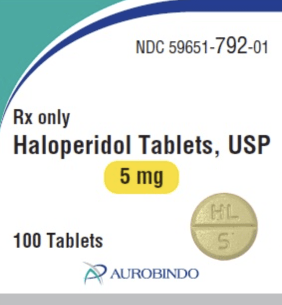 Pill HL 5 Yellow Round is Haloperidol
