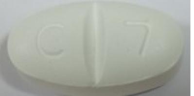 Pill C 7 White Oval is Gabapentin