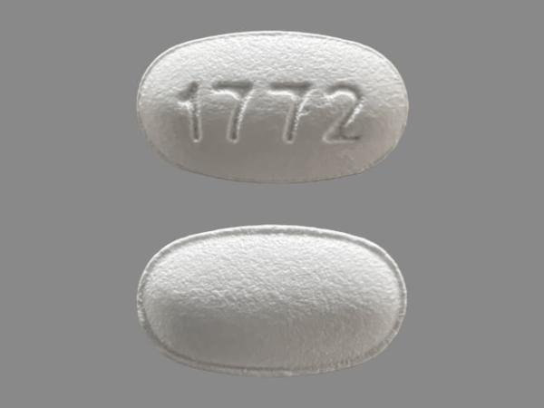 Pill 1772 White Oval is Atorvastatin Calcium