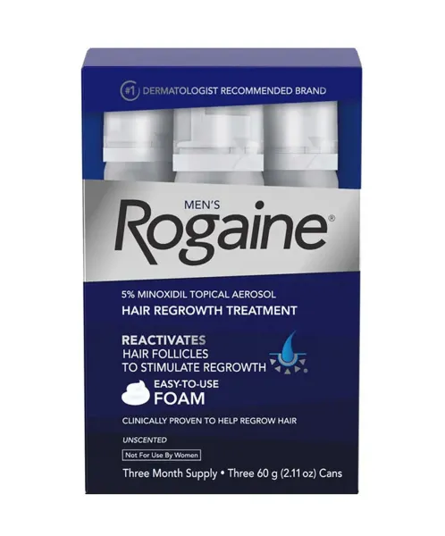 Pill medicine is Men's Rogaine 5% topical aerosol foam