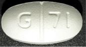 Pill G 71 White Oval is Levetiracetam