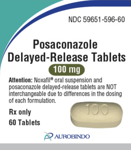 Pill P 100 Yellow Capsule/Oblong is Posaconazole Delayed-Release