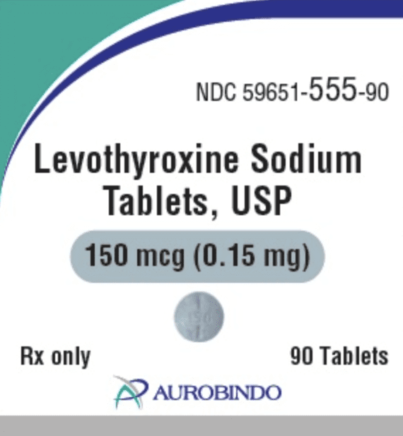 Pill LV 150 Blue Round is Levothyroxine Sodium