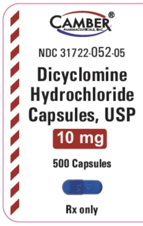 Pill V1 41 Blue Capsule/Oblong is Dicyclomine Hydrochloride