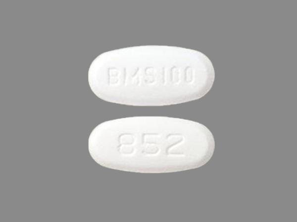 Pill BMS 100 852 White Oval is Dasatinib