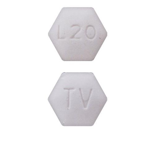 Lisdexamfetamine dimesylate (chewable) 20 mg TV L20