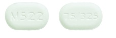 Acetaminophen and oxycodone hydrochloride 325 mg / 7.5 mg 7.5/325 M522
