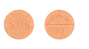 Amoxapine 50 mg 5714 DAN 50