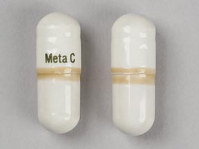 Pill Meta C is Metamucil Plus Calcium calcium carbonate 60 mg / psyllium 550 mg