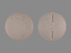 Synthroid 0.125 mg SYNTHROID 125
