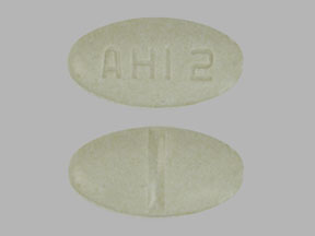 AHI 2 Pill Images Green Elliptical Oval 