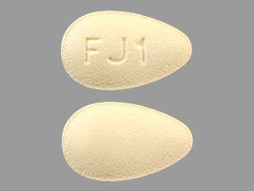 Pill FJ1 Yellow Egg-shape is Tadalafil