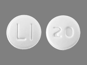 Pill LI 20 White Round is Lisinopril