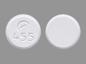 Pill Logo (Actavis) 455 White Round is Deferasirox (for Oral Suspension)