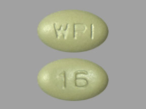 Pill WPI 16 Green Oval is Cinacalcet Hydrochloride