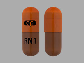 Pill ap RN 1 Orange Capsule/Oblong is Ranitidine Hydrochloride
