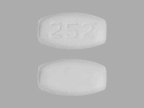 252 Pill Images White Rectangle