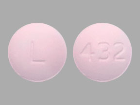 Pill L 432 Pink Round is Solifenacin Succinate
