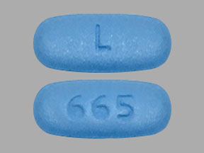Pill L 665 Blue Oval is Deferasirox