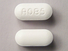 Pill A 085 White Oval is Choline Magnesium Trisalicylate