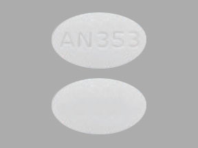 Pill AN 353 White Oval is Sildenafil Citrate