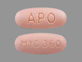 Pill APO MYC 360 is Mycophenolic Acid Delayed-Release 360 mg