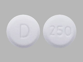 Pill D 250 White Round is Daliresp