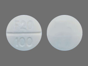 Pill F20 100 White Round is Dapsone