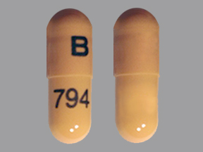Pill B 794 Orange Capsule/Oblong is Rivastigmine Tartrate