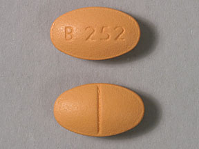 Pill B 252 Orange Oval is Folplex 2.2