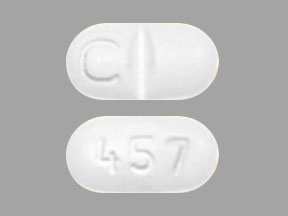 Pill C 457 White Capsule/Oblong is Paroxetine Hydrochloride