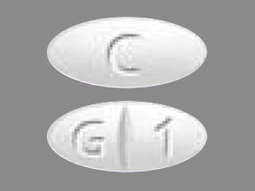 Pill C G 1 White Oval is Citalopram Hydrobromide