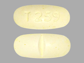 T 259 Pill Images Yellow Capsule Shape