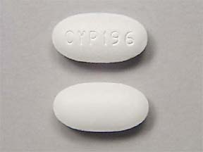 Pill CYP 196 is Prenatal 19 Prenatal Multivitamins with Folic Acid 1 mg