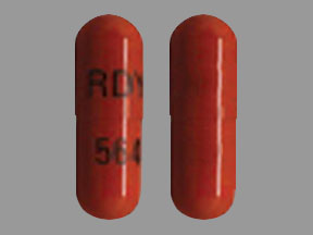 Pill RDY 564 Brown Capsule/Oblong is Atomoxetine Hydrochloride