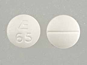 Round white klonopin pill