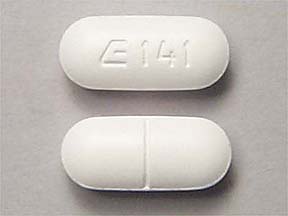 Pill E 141 White Capsule/Oblong is Oxaprozin