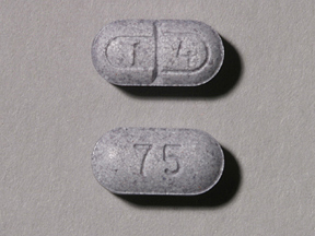 Pill T 4 75 Purple Oval is Levothyroxine Sodium
