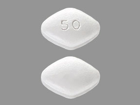 Pill 50 White Four-sided is Sildenafil Citrate