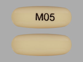 Pill M05 Yellow Capsule/Oblong is Dutasteride