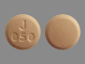 Pill J050 is Targadox doxycycline hyclate 50 mg