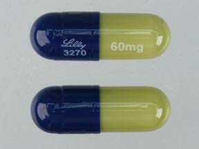 Duloxetine hydrochloride delayed-release 60 mg Lilly 3270 60mg