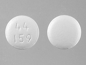 Pill 44 159 White Round is Acetaminophen, Aspirin and Caffeine